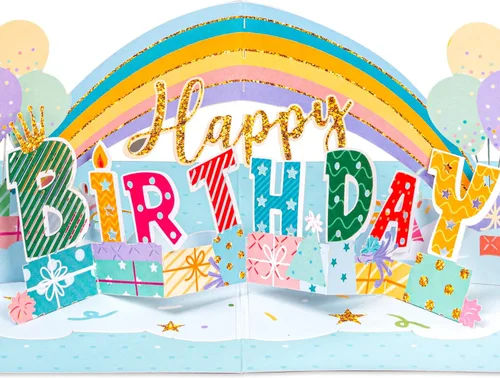 Vista 7 de Paper Love Tarjeta de cumpleaños desplegable 3D, mariposa, para adultos y niños, cubierta de 5 x 7 pulgadas, incluye sobre y etiqueta para notas