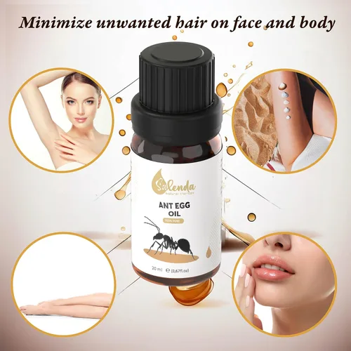 Vista 3 de Aceite de depilación – Aceite natural de huevo de hormiga, perfecto después de la depilación para mujeres y hombres, reduce el crecimiento
