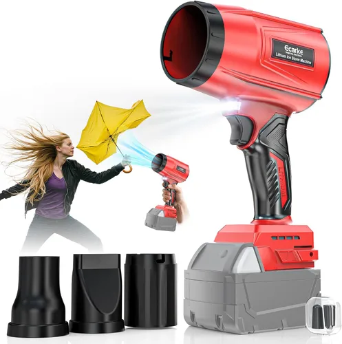 Vista 11 de Soplador de hojas de 800,000 RPM compatible con Makita18V: soplador de polvo inalámbrico Ecarke Turbo Jet Soplador eléctrico de mano alimentado