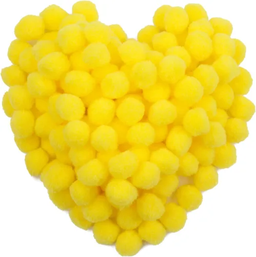 Vista 37 de MORFEN 150 pompones, pompones negros de 1 pulgada, bolas de pompón mullido, pequeños pompones para manualidades, proyectos de manualidades