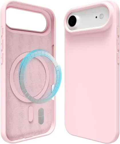 Vista 192 de oakxco Funda de silicona para iPhone 13 Mini/ 12 Mini magnética, compatible con carga inalámbrica Magsafe, goma delgada y suave, cubierta protectora