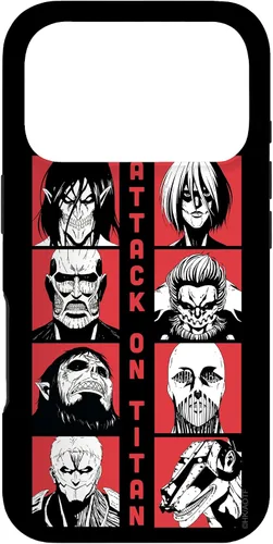 Vista 30 de Attack on Titan Funda Titan Lineup de temporada 4 para iPhone 17