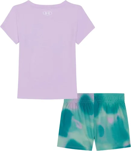 Vista 34 de Under Armour baby-girls Short Sleeve Shirt and Shorts Set, Durable Stretch and Lightweight