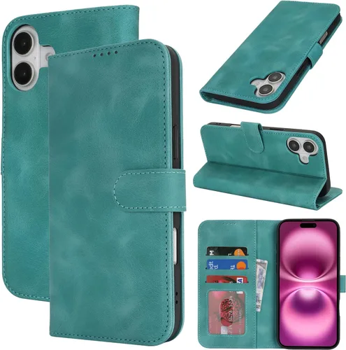 Vista 148 de Funda tipo cartera para iPhone 8 Plus iPhone 7 Plus con tarjetero para iPhone 8 Plus, funda tipo cartera para mujeres y hombres, de piel sintética