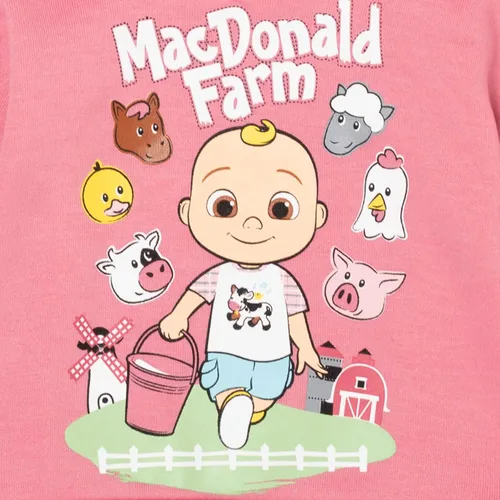 Vista 5 de CoComelon JJ - Conjunto de sudadera con capucha y pantalones de forro polar para niños pequeños