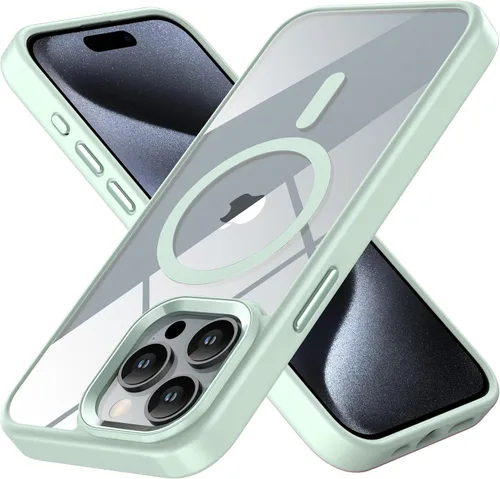 Vista 11 de Funda magnética para iPhone 12 Pro Max, compatible con MagSafe, [protección contra caídas de grado militar] TPU suave y transparente para iPhone 12