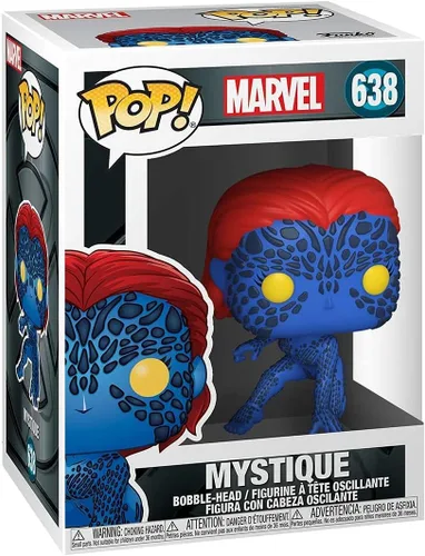 Vista 3 de POP Marvel: X-Men 20th Anniversary - Figura de vinilo Mystique Funko Pop! (incluye funda protectora compatible con POP Box), multicolor, 3.75