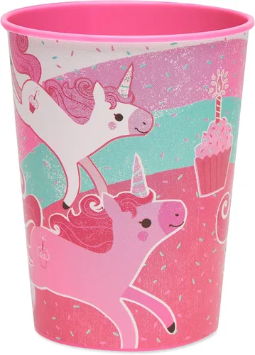 Vista 8 de American Greetings Suministros de fiesta de unicornio, platos de postre de papel (40 unidades)