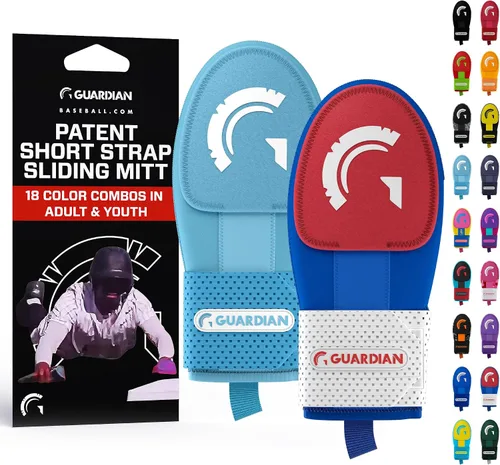 Vista 21 de Guardian Baseball Guantes deslizantes – Tallas para jóvenes y adultos – Guante deslizante para béisbol – Correa de compresión elástica, paquete de 2
