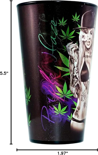 Vista 5 de Get Down Art Purple Haze Art - Vaso de pinta (16 onzas)