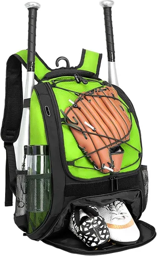 Vista 14 de DAFISKY, Mochila para Bolsón de Béisbol y Sóftbol - Mochila para Equipo de Bate de Béisbol, Sóftbol y Bola T para Jóvenes y Adultos con Soportes
