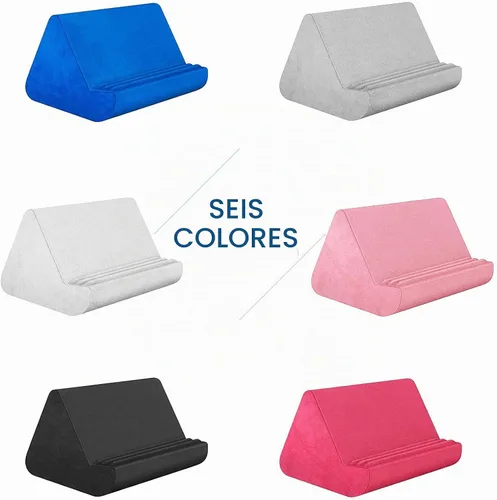 Vista 6 de BZVV Soporte de Tableta Suave con Almohada y Bolsillo, Soporte Ajustable con 3 Ángulos de Visualización, Soporte Holgazán para Cama y Sofá
