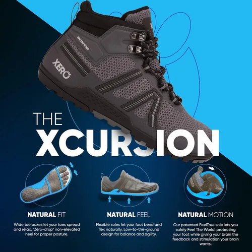 Vista 3 de Xero Shoes Xcursion Fusion - Botas de senderismo totalmente impermeables para mujer
