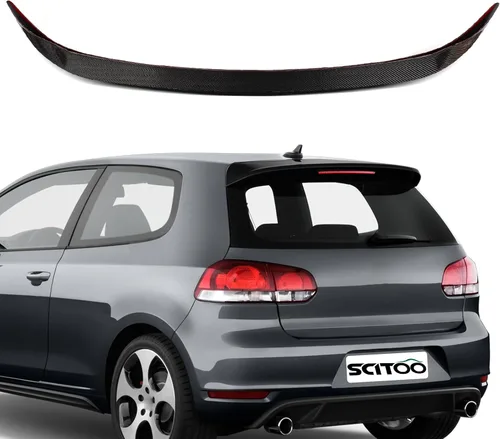 Vista 22 de SCITOO Spoiler Wing GT Style Universal 52" ABS Brillante Carbono Aspecto Trasero Alerón Alerón