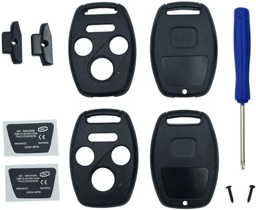 Vista 8 de Funda para llavero Honda CR-V Odyssey Accord Crosstour Civic CR-Z, repuesto de carcasa de llave remota sin llave con destornillador