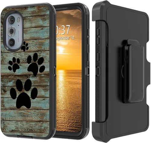 Vista 50 de Funda para Moto G Stylus 5G 2023 con funda de clip para cinturón y soporte, resistente de doble capa, resistente a prueba de golpes, para Motorola
