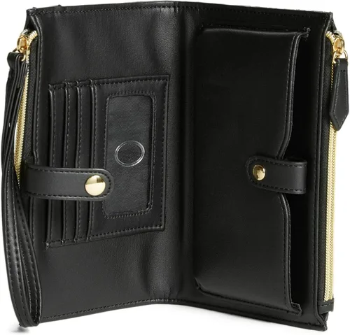 Vista 3 de GUESS Factory Blaire - Organizador con cremallera doble
