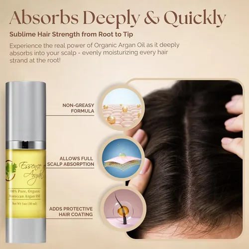 Vista 5 de Essence Of Argan Aceite de argán marroquí (1.0 fl oz)