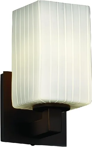 Vista 2 de Justice Design Group FSN-8921-15-RBON-MBLK Fusion Collection Modular 1-Light Aplique de pared