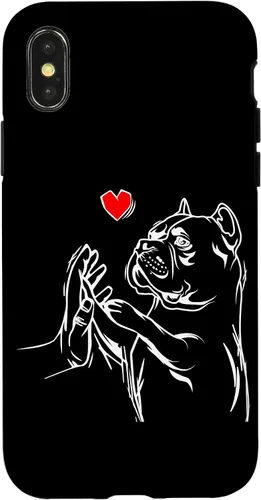 Vista 5 de American Bully Love Cute Pitbull Dog Mom Funny Girls Case for iPhone 17