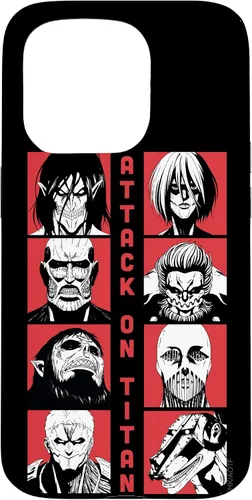 Vista 14 de Attack on Titan Funda Titan Lineup de temporada 4 para iPhone 17