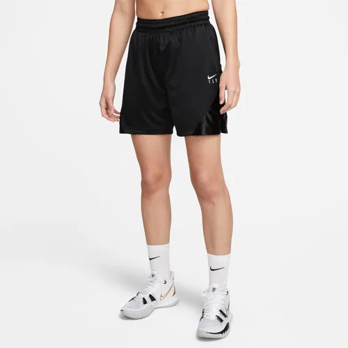 Vista 2 de Nike Dri-FIT ISoFly - Pantalones cortos de baloncesto para mujer, NegroBlanco
