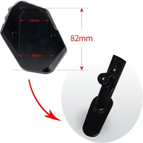 Vista 3 de Soporte lateral ampliador de placa de motocicleta Accesorios para BMW R1200GS ADV R 1200 GS LC R1250GS GSA R 1250GS Adventure (Color : A R1200GS ADV)