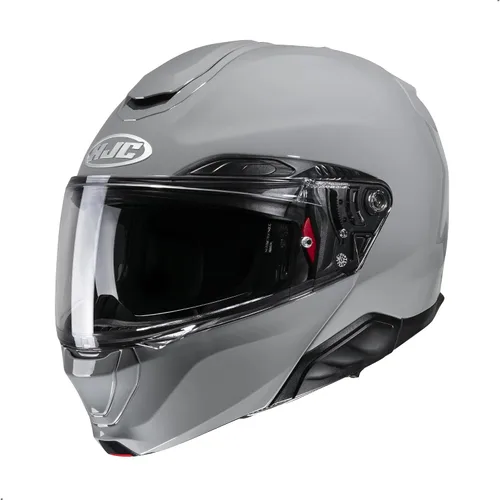 Vista 3 de Casco modular sólido para motocicleta HJC RPHA 91 con visor HJ-37 Pinlock, aprobado por DOT (Negro, X-Pequeño)