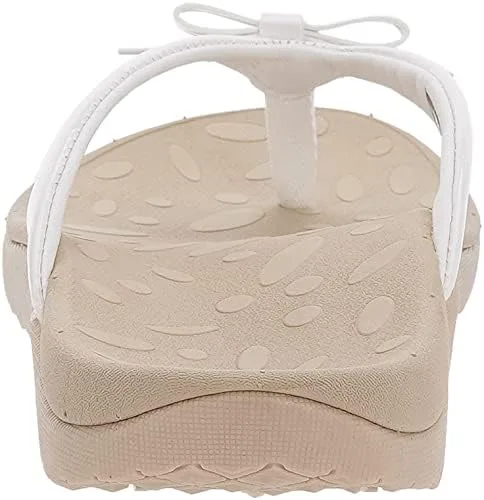 Vista 3 de WHITIN Sandalias de tanga para mujer Soporte ortopédico de arco Poste suave Taza de tacón profundo