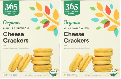 Vista 8 de 365 by Whole Foods Market, Galletas de mini sándwich de queso orgánico, 7.5 onzas