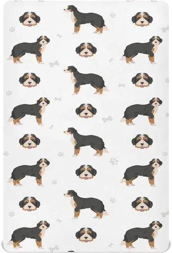 Vista 21 de English Bulldog - Sábanas transpirables para colchón de cuna, suaves y transpirables de 39 x 27 x 5 pulgadas Color: 12