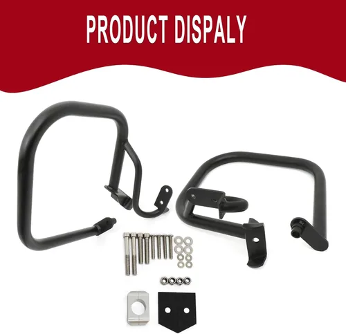Vista 5 de Worldmotop - Protector de motor de repuesto para BMW R1200RT R 1200RT 2004-2013 (delantero y trasero, negro)