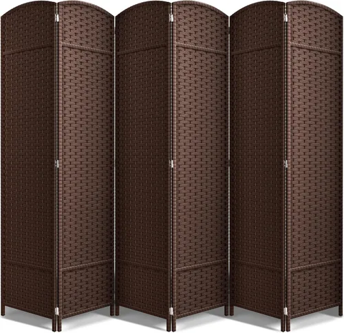 Vista 27 de Sorbus Divisor de habitación de 4 paneles de 6 pies de alto, pantalla de privacidad, paneles dobles extra anchos con bisagras, diseño de malla
