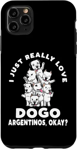 Vista 11 de iPhone 15 Funny Dogo Argentino Dog Case