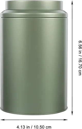 Vista 2 de Tea Tin Canister with Airtight Lid for Travel and Home Storage