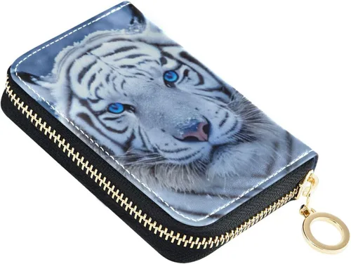 Vista 35 de Tarjetero de Tarjetas de Crédito RFID de Cuero con Cremallera Cartera para Mujeres y Niñas, Color #01, Talla única, Classic