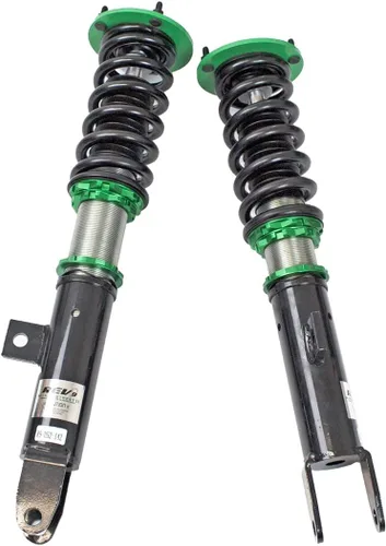 Vista 2 de Rev9 R9-HS2-142_2 Hyper-Street II Kit de bajada de suspensión de coilover, amortiguador mono-tubo con ajuste de rebote de 32 clics, longitud