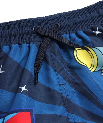 Vista 5 de Nickelodeon Paw Patrol - Conjunto de camiseta de natación y traje de baño para niños con UPF 50+ de Marshall and Chase, trajes de baño para niños