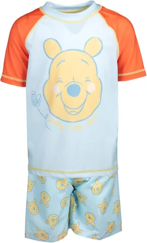 Vista 3 de Disney Winnie The Pooh - Traje de baño tipo raglán, sin botones, con protección contra erupciones