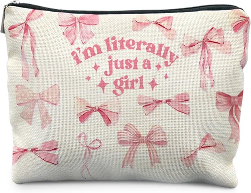 Vista 6 de Bolsa de Maquillaje con Estampado de Vaca Likjad - Regalos de Vaca para Mujeres, Inspirador.