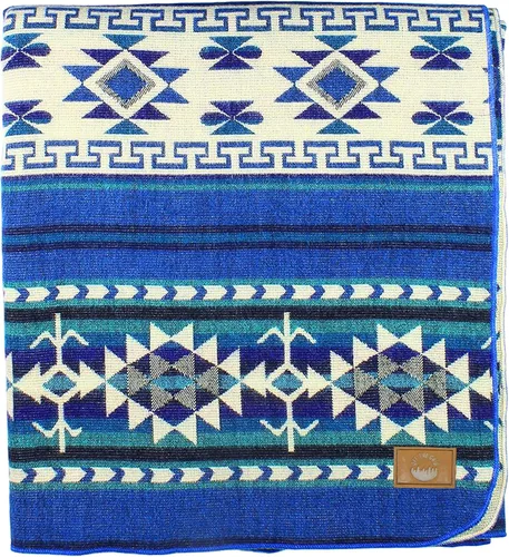 Vista 15 de Manta Inca Azteca, Manta de Reina, Manta de Rey Manta del Suroeste Indio Navajo Estilo Boho Cubierta Nativa para Acampar, Ropa de Cama, Sofá