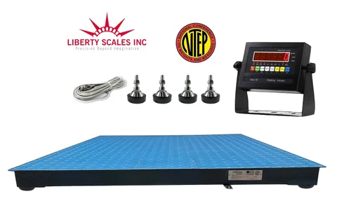 Vista 3 de Liberty LS-800-4x4 - Báscula digital de suelo para almacén industrial con certificación NTEP, legal para el comercio, 48 x 48 pulgadas, báscula