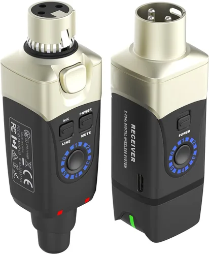 Vista 8 de Xvive U3 Sistema Inalámbrico de Micrófono Dinámico con Transmisor XLR y Receptor U3 para micrófono dinámico