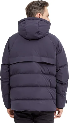 Vista 2 de Orolay Chaqueta de plumón de invierno con capucha ajustable para hombre