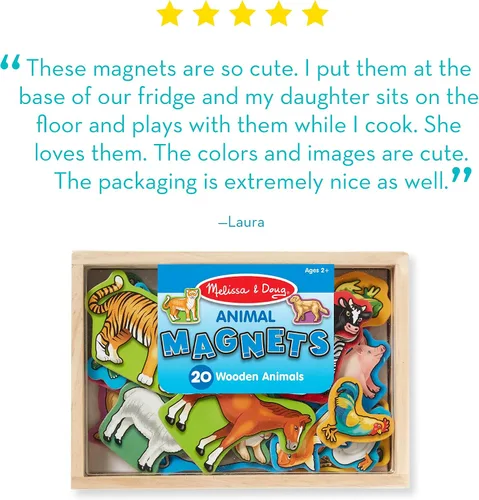 Vista 14 de 20 imanes de madera Melissa & Doug, Multicolor