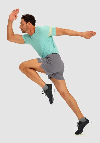 Vista 6 de G Gradual Pantalones cortos de correr para hombre con bolsillos con cremallera, secado rápido, gimnasio, atletismo, entrenamiento, pantalones cortos