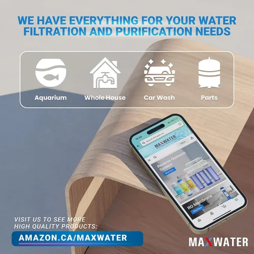 Vista 7 de Max Water Cartucho de filtro de agua de sedimentos de 1 micrón, 20 x 4.5 pulgadas, cartucho de repuesto de filtro de agua para toda la casa