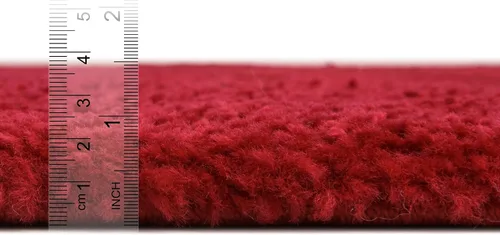 Vista 2 de Unique Loom Colección Solo - Alfombra de área Calabasas (3 pies 3 pulgadas x 5 pies 3 pulgadas, rectangular, rojo)