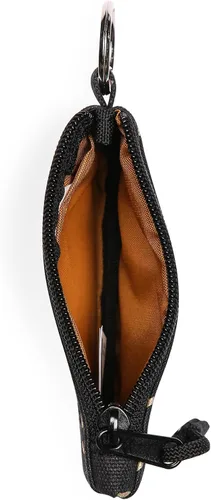 Vista 14 de KAVU Stirling Cartera delgada de lona de algodón con cremallera de doble cara
