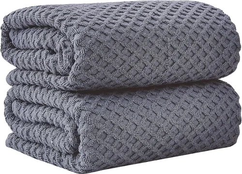 Vista 10 de Great Bay Home - Toallas de mano 100% algodón blanco, 6 toallas de baño suaves para manos, altamente absorbentes y de secado rápido, colección 01
